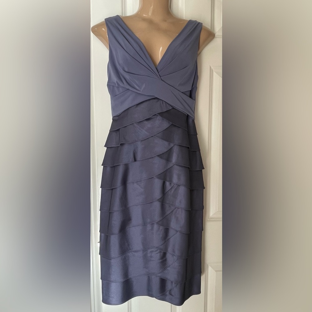 4 for $20 special 
Adrianna Papell Periwinkle Dress in Size 6 for Festive Event